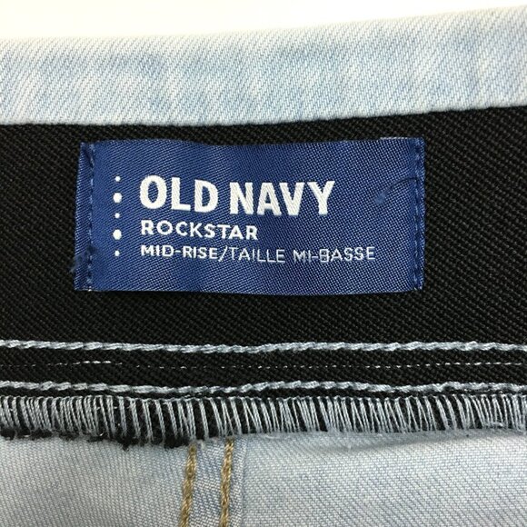 Old Navy Women's Jeans Rockstar Pull On Elastic Waist Straight Leg Light Wash 2T - Picture 6 of 8